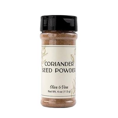 Olive & Vine Coriander Seed Powder, Earthy Flavor, For Curries & Marinades, Rich Tradition, Authentic Taste, For Global Recipes (4 Ounce)