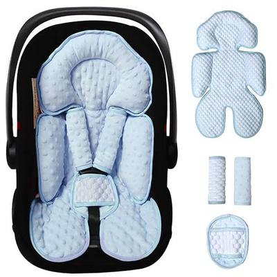 Infant Car Seat Insert, Reversible Baby Carseat Cushion 2-in-1 for Newborns | Toddlers Head & Body Support Pad for Carseats, Strollers, Swings, Bouncers