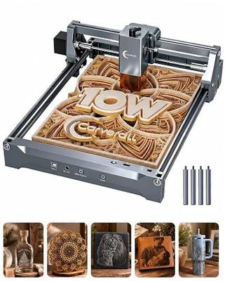 K15 Pro Laser Engraver 10W-Laser Engraving Machine for Coated Metal Wood Acrylic Glass Stone, Near A4 Work Area Offline Engraving CNC DIY Lazer Cutter for Home & Crafting 10000mW Class 1