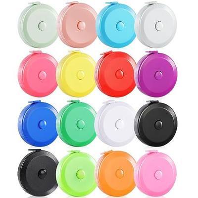 16 Pack Tape Measure, 60 Inch/150cm Retractable Body Measuring Tape - 16 Color Soft Sewing Tape for Tailor, Craft & Cloth Measurements (Multicolored)