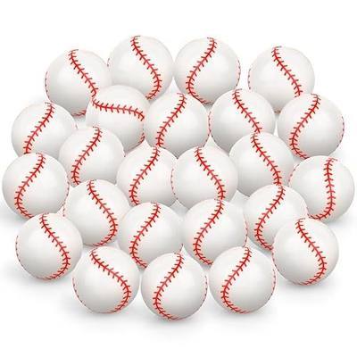 24 Pcs Baseball Bouncy Balls for Kids, 32mm Rubber Bounce Sport Balls Bulk for Party Favors, Goodie Bag Fillers, Easter Gift Bag Stuffers, Basket Stuffers, Classroom Prizes, Carnival Party Supplies