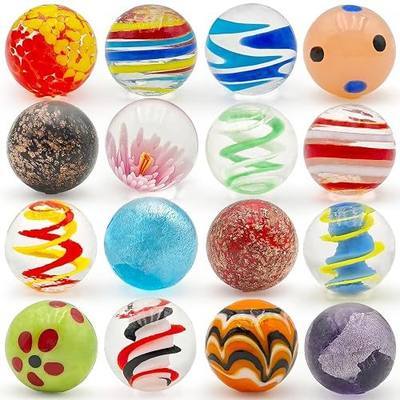 16pcs Large Marbles 1 inch Colored Big Marble Handmade Boy Girl Gift Collection and Home Decor