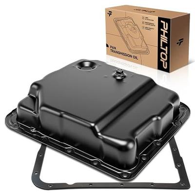 PHILTOP Transmission oil pan Fit for Silverado, Tahoe, Sierra 1500, K1500 | 265-811 with Drain Plug & Gasket for Trailblazer, Suburban 1500, Avalanche 1500, Yukon, S10, Blazer, Envoy, Colorado, C1500