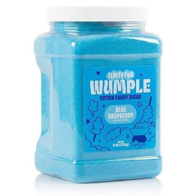 Wumple Blue Raspberry Cotton Candy Floss Sugar – Fine-Grain Floss Sugar Mix for Cotton Candy Machines, Parties, Carnivals & Events - Pack of 1 (61 oz)