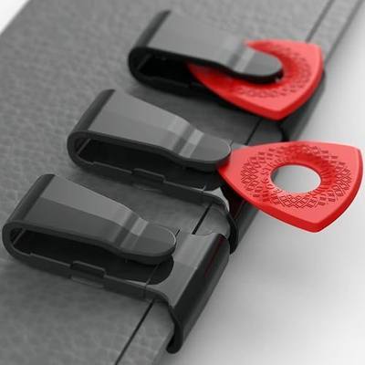 Guitar Pick Clip (3-pack) for Guitar Straps (Patented Design by Bog Street)