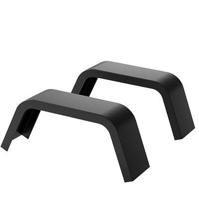GarveeTech Trailer Fenders,2 Pack Trailer Fenders Single Axle Fit 14 in-16 in Boat Trailers Fender Wheels,Heavy Duty 14 Gauge Steel Car Hauler,Cargo,Utility,Landscape Trailers (Black 2)