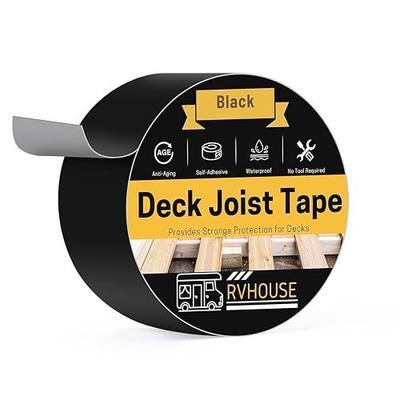 Deck Joist Tape, 6 in x 50 ft Waterproof Butyl Flashing Tape | UV-resistant butyl sealant protects wood joists, beams, RV roofs and outdoor decks from water, moisture and weather damage.