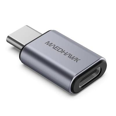 MaedHawk Bypass 2.0 Motorcycle CarPlay Bluetooth Headset Adapter | with Passthrough USB-C Charging Port (Grey)