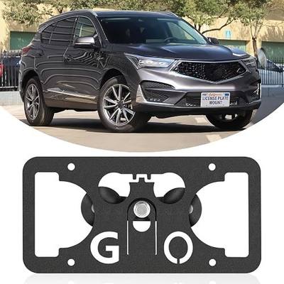 No Drill Front License Plate Mount Compatible with Acura RDX/TL/TLX/TSX, Front License Plate Grille Bracket Car Tag Holder, Includes Anti-Theft Screws