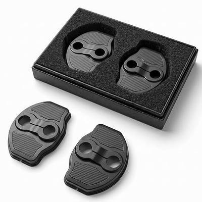 TPE Door Shock Absorber for 2017-2026 Tesla Model 3/Y Door Lock Cover Protector Anti-Rust Fits 2025 Juniper & Highland Series(4-Pack,Carbon Edition)