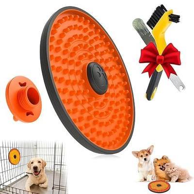Lick Mat for Dogs Crate, Dog Lick Pads Slow Feeder, Lick Pad Crate Training Toy Crate Lick Plate, Very Suitable Peanut Butter, Treats Yogurt, Bolognese, for Boredom Relief Licking Pad
