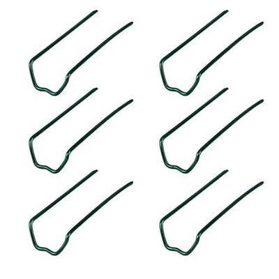 50 pcs 1.7 inch Long Green Floral Pins,Floral U Pin Fern Plant Pin,Greening Pins for Straw Wreaths, Bouquet Plants, Fern Moss & Craft Projects.