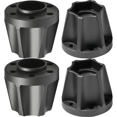 RC 18mm Metal Wheel Hex Hubs Extension Combiner Compatible with 1.9/2.2in Beadlock Wheel Rim Traxxas TRX4 SCX10 Axial Wraith Gen7 Gen8 D90 CC01 1/10 RC Crawler, 4 Pcs