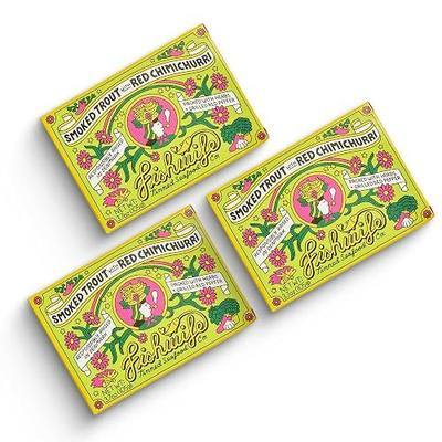 Fishwife Smoked Rainbow Trout Quad (4-Pack) | Premium Tinned Fish | ASC-Certified | Gluten Free, Omega-3s | Slow-Smoked in Small Batches | Hand-Packed w/ Olive Oil | Farmed from Denmark
