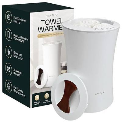 Hot Towel Warmer With Bamboo Handle - Certified Safe Towel Warmers For Bathroom, Spa & Home - Large Size 22L Hot Towel Warmer Bucket With 400W Fast & Even Heating - 4-10 Hour Timer With Auto Shut-Off