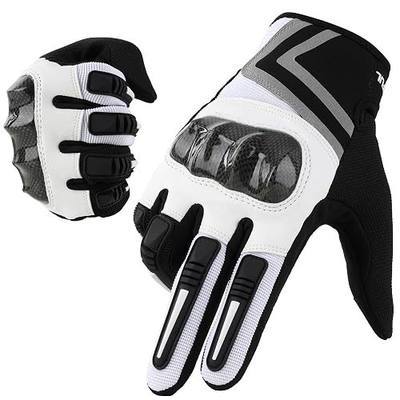 WTACTFUL Lightweight Motorcycle Gloves for Men Women Touchscreen Summer | Carbon Knuckle Protection, Breathable & Anti-Slip for Motorbike Dirt Bike Cycling Motocross MTB ATV Cruising Casual