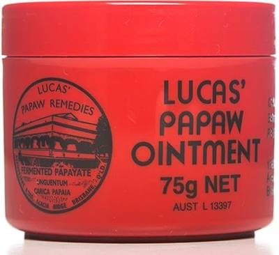 Lucas Papaw Ointment 75g Jar — Fermented Papaya Multipurpose Skin Balm for Dry Skin, Lips, Cracked Heels, Minor Irritations and Everyday Care, Made in Australia