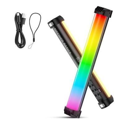 NEEWER Basics 12" Magnetic RGB Light Wand, CRI95 Dimmable 8W LED Handheld Video Tube Lighting Stick with 51 RGB Modes, 2000mAh Battery for YouTube TikTok Camera Streaming Studio Video Recording, SL30