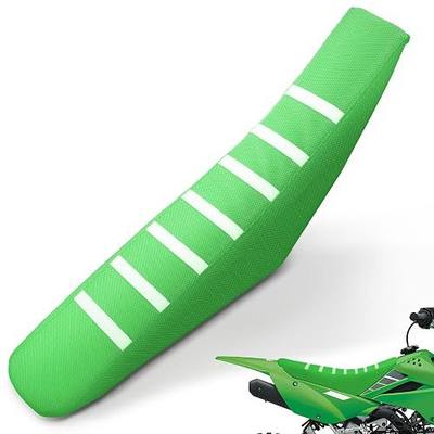 Dirt Bike Seat Cover Universal for KLX 110 140 KX 85 65 112 250 KLX 140RL 230R Pit Bike Green/Non Slip White Stripe/Gripper Soft/Water Proof