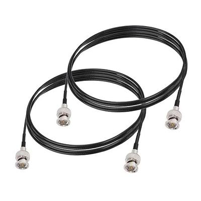 Superbat 3G/6G SDI Cable 6ft 75 Ohm BNC Jumper RG179 Thin Coaxial Cable for Camera Monitor Switcher,Support HD-SDI/3G-SDI/4K/8K Video Camera Wire (Black,2-Pack)