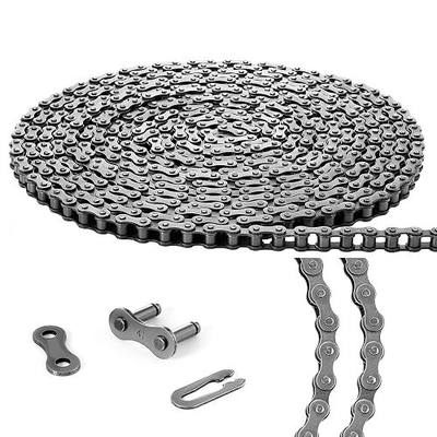 Tandefio #41 30 ft Roller Chain for Gate Openers Carbon Steel Operator Chain with 2 Connecting Links for Extension Replacement Electric Automatic Sliding Gate Opener Garage Hanger Door Karts Bike