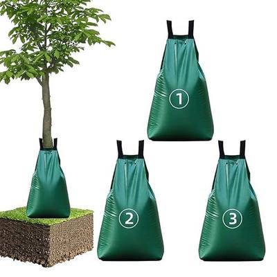 3 Pack 20 Gallon Tree Watering Bags Heavy Duty Slow Release Irrigation Bags for Trees, Reusable Tree Gator Bags for Watering Trees, Durable PVC Tree Water Bags with 5-8 Hour Drip Release Time