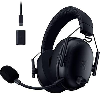Razer BlackShark V3 Wireless PC Gaming Headset, 70 Hr Battery, Black | 50mm Drivers, Super Wideband Mic, 2.4 GHz, Bluetooth, Wired USB-C, Works with Mac, PS5, Nintendo Switch, Smartphone