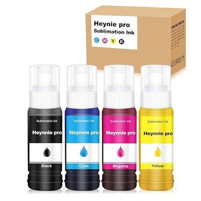 Autofill Sublimation Ink for EcoTank Inkjet Printers ET-2720 ET-2400 ET-2760 ET-2800 ET-4800 ET-2803 ET-2830 ET-3760 ET-2850, Anti-UV/ICC Free/400ML(4 Pack)