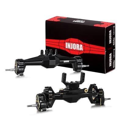 INJORA +5mm Diamond Portal Axles with Brass Steering Knuckles for TRX4M