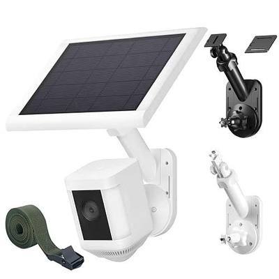 Wall Mount for Cameras and Solar Panels, 2-in-1 Mount Compatible with Ring, Blink, Eufy, Arlo, Wyze, etc Solar Panel and Cam, with Ring Stick Up Cam/Spotlight Cam/Plus/Pro(Battery), Adjustable Angle