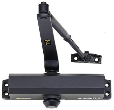 Boomerang D703 Medium-Duty Designer Auto Commercial Door Closer | Multiple Mount Options, Door Closer for Medium/High Traffic Areas, UL 3 Hour Fire Rated, Matte Black (US19)