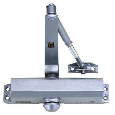 Boomerang D703 Medium-Duty Designer Auto Commercial Door Closer | Multiple Mount Options, Door Closer for Medium/High Traffic Areas, UL 3 Hour Fire Rated, Aluminum/Silver (US26D)