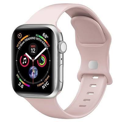 Sport Band Compatible with Apple Watch Bands 40mm 38mm 41mm 42mm 44mm 45mm 49mm for Women Men,Soft Silicone Waterproof Replacement Strap for Apple Watch Series 11 10 9 8 7 6 5 4 Ultra 3 2 1 SE