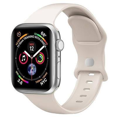 Sport Band Compatible with Apple Watch Bands 40mm 38mm 41mm 42mm 44mm 45mm 49mm for Women Men,Soft Silicone Waterproof Replacement Strap for Apple Watch Series 11 10 9 8 7 6 5 4 Ultra 3 2 1 SE