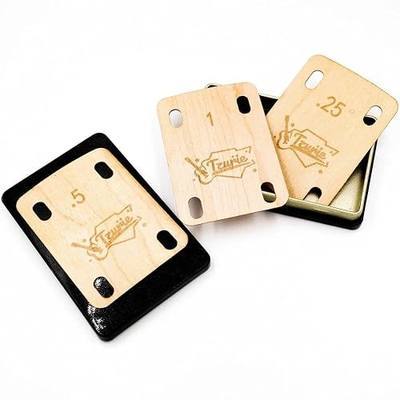 Electric Guitar Neck Shims Set for Neck Angle Adjustments | 3 Precision Guitar Shim - 0.25°,0.50°,1.00°, Solid Maple