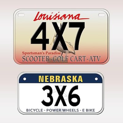 Custom Kids Bike Name Plate | Bicycle Accessories | Kids Power Wheels Toy Car | Bicycle | Scooter | Golf Cart | Personalized Text | Novelty Decorative Sign | Souvenier | Toy Name Tag | Wall Decor