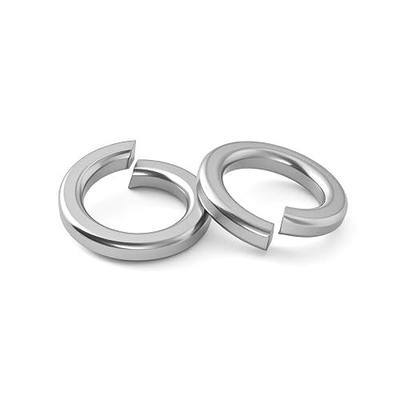 1/4'' (100 Pack) Split Lock Washer, (18-8) 304 Stainless Steel Spring Lock Washer