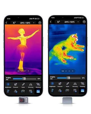 Thermal Master P2 Thermal Imaging Camera for Android, 512×384 X³ Resolution | -4℉ to 1112℉, ±2.7℉ Accuracy Thermal Camera for Home, HVAC and Electrical Inspections (P2 Android)