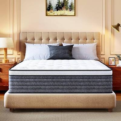 Queen Mattress, 12 Inch Queen Size Hybrid Mattresses in a Box | Medium Feel Foam and Individual Pocket Springs, Fiberglass Free Mattress, Extra Edge Support, Pressure Relief, CertiPUR-US
