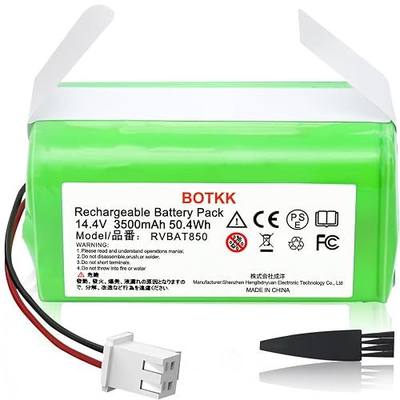 Upgraded 3500mAh RVBAT850 Battery Replacement for Shark Vacuum, Suitable for Rvbat850 Shark Ion Battery R75, RV761, RV850C, RV1000S, RV1100VL, RV101AE, UR1000SR, RV700_N, RV720_N (2-Prong)