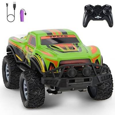 Remote Control Cool Off-Road Vehicle Truck, 2.4GHz RC Car with LED Lights, 1:20 Scale Off-Road Vehicle, Red RC Truck,Remote Control car from a Long Distance,Gifts for Children (Green)