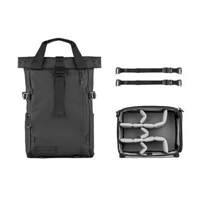 WANDRD PRVKE Rolltop 21L V4 Photography Bundle – Expandable Travel Camera Backpack with Essential Camera Cube and Laptop Sleeve