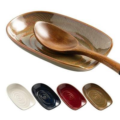 Ceramic Spoon Rest for Stove Top, Spoon Holder for Kitchen Counter | Works as a coffee spoon rest and utensil rest for ladles, spatulas and stirrers, fitting daily use and housewarming gifts.