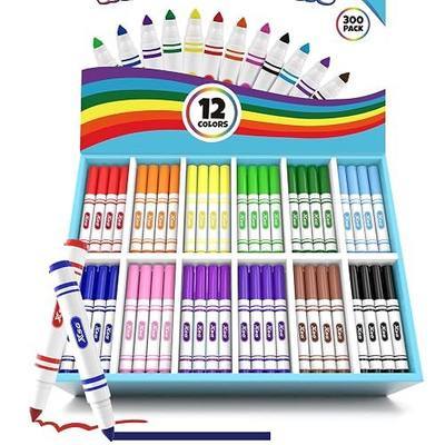 XSG Washable Markers Bulk 300-Count for Classroom, 12 Color Bulk Markers Pack withBroad Line Conical Tip Coloring, Non-Toxic Art Supplies & School Supplies for Students, Teachers, Back to School