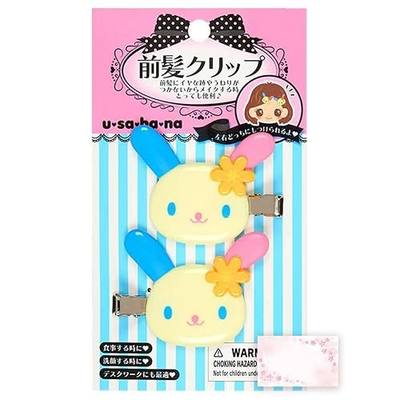 SanrioOriginal Bang Clips (Japan Import) - Includes Cherry Blossom Message Card (Usahana (Horizontal))