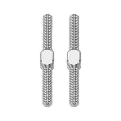 RCHUBAM 2PCS RC Turnbuckles Camber M3 Link Rod for 1/10 TRX-4 Slash 4X4 | 1 Pairs 14mm-50mm Suspension Rod,Alloy Steering Linkage Tie Rods