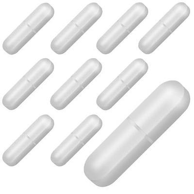 PTFE Magnetic Stir Bar - Corrosion Proof & Ultra-Smooth Surface, Lab Stir Bar 30mm White Color, 10 Pieces Compatible with All Stirrers, Ensures Accurate Mixing in Laboratories (10)