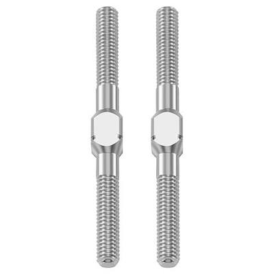 RCHUBAM 2PCS RC Turnbuckles Camber M3 Link Rod for 1/10 TRX-4 Slash 4X4 | 1 Pairs 14mm-50mm Suspension Rod,Alloy Steering Linkage Tie Rods
