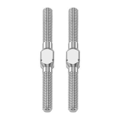 RCHUBAM 2PCS RC Turnbuckles Camber M3 Link Rod for 1/10 TRX-4 Slash 4X4 | 1 Pairs 14mm-50mm Suspension Rod,Alloy Steering Linkage Tie Rods