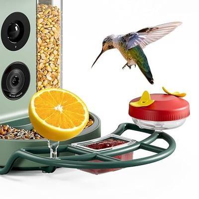 Kiwibit Complete Accessory Kit DIY Add-Ons Including Mini Hummingbird Feeder, 2 Fruit Holders, Jelly Feeder (Smart Bird Feeder NOT Included), Compatible with Kiwibit Bird Feeder
